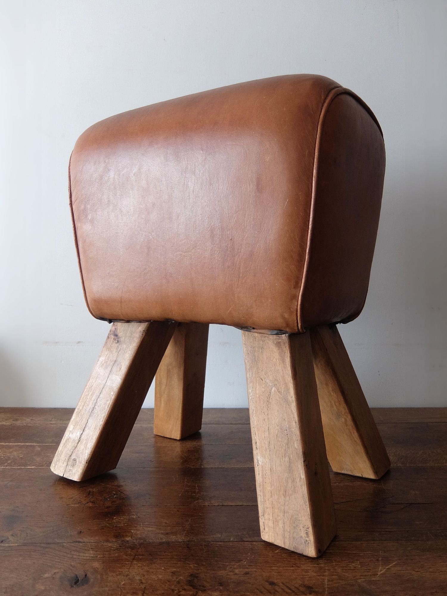 Gymnastic Leather Stool (A0324-04)