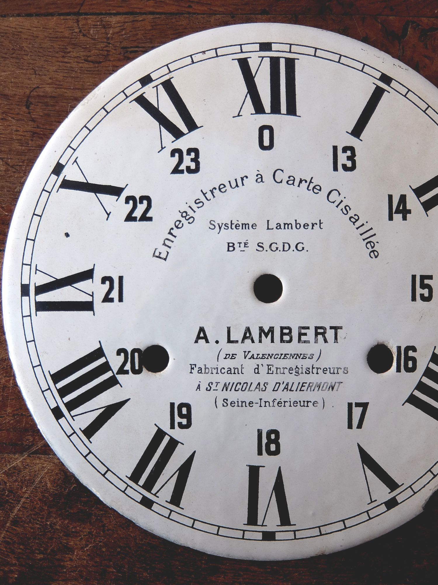 Enamel Clock Face (A1219)