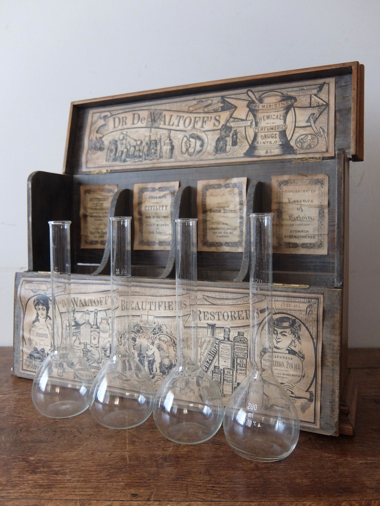 Apothecary Bottle Cabinet (A0526)