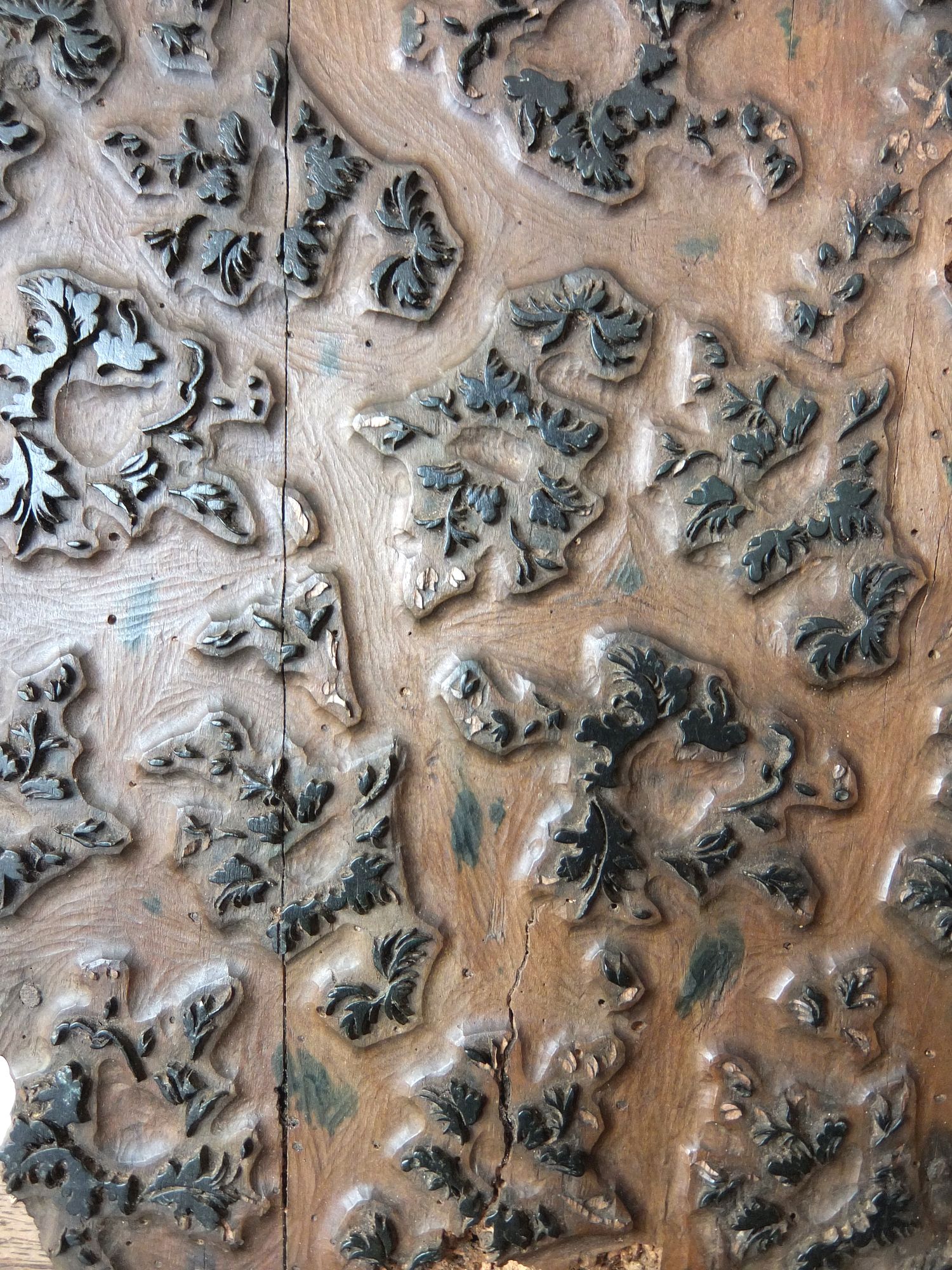Textile Print Block 【Floral Pattern】 (B0915)