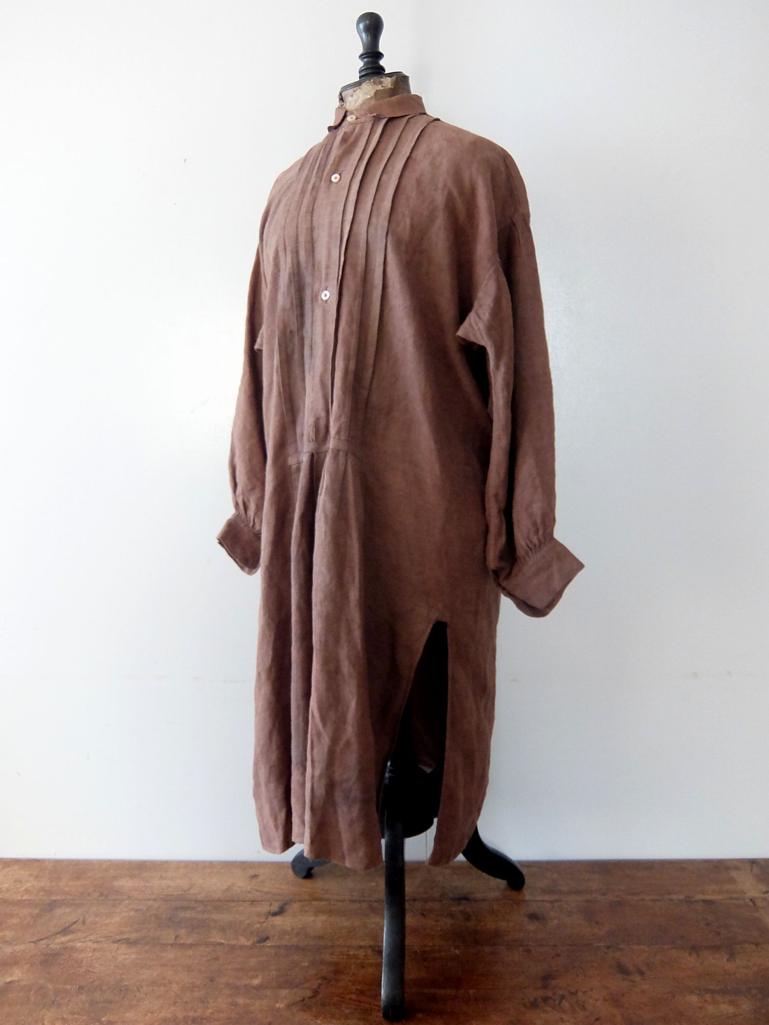 Linen Chemise 【Brown】 (A0822)