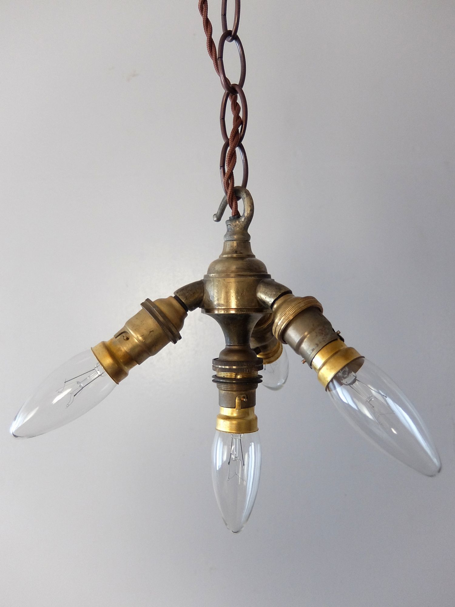 Brass Pendant 4 Lamps (A0223)