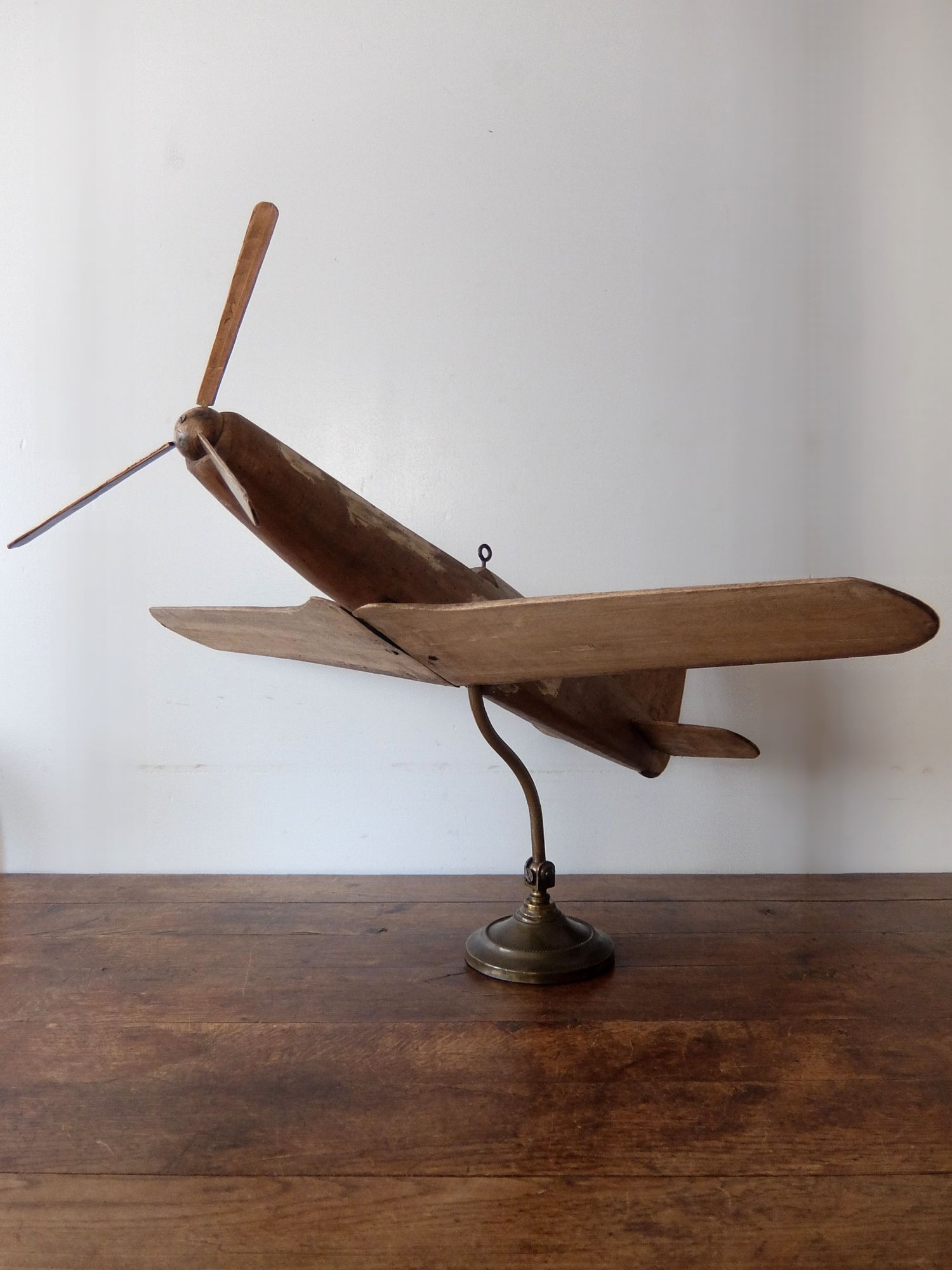 Wooden Aeroplane (A0723-02)