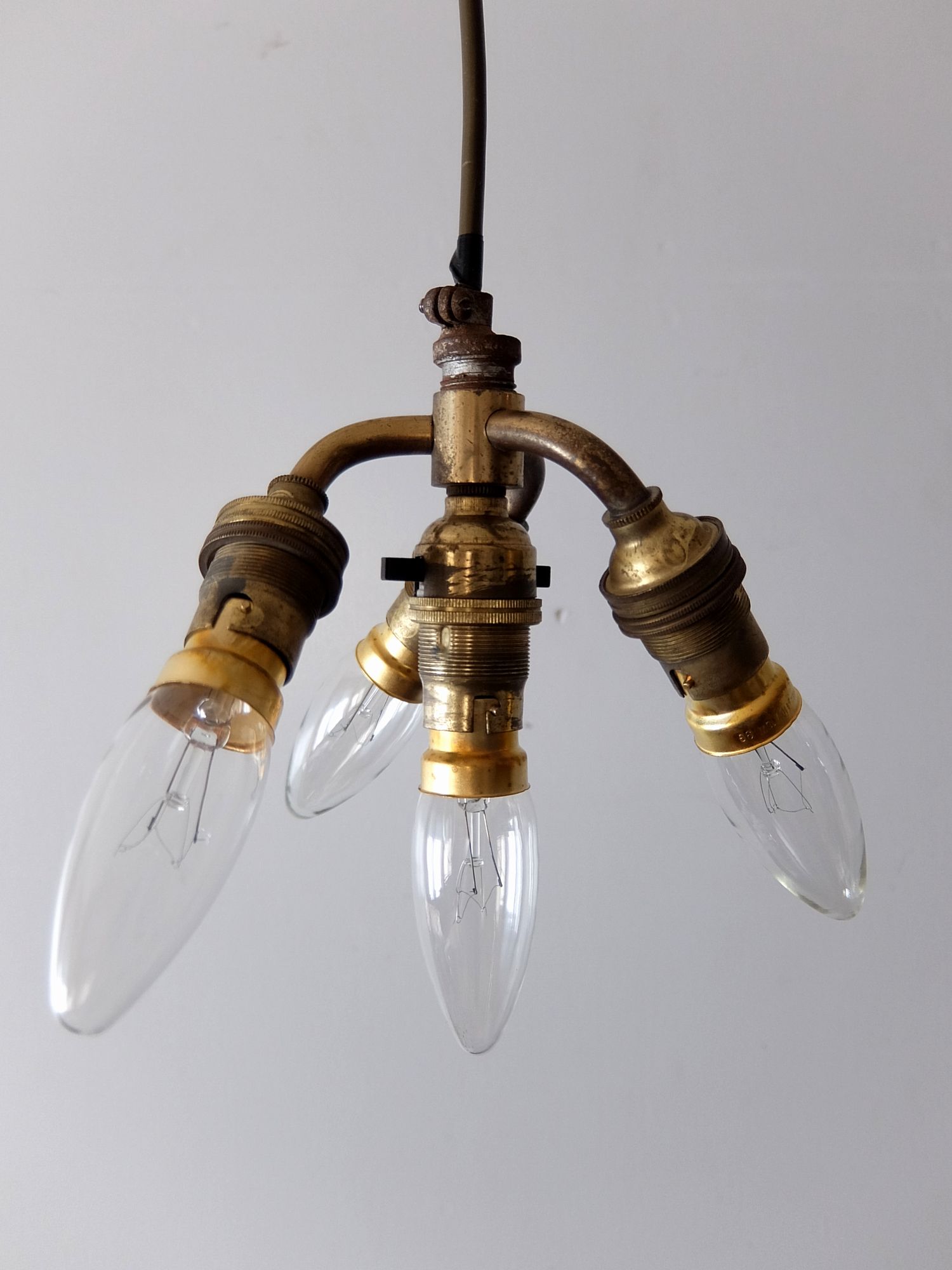 Brass Pendant 4 Lamps (A0921)